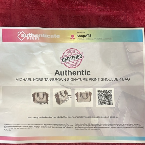 MICHAEL KORS CIARA LARGE TOP ZIP SATCHEL BAG Authenticity Certificate included - Picture 8 of 10